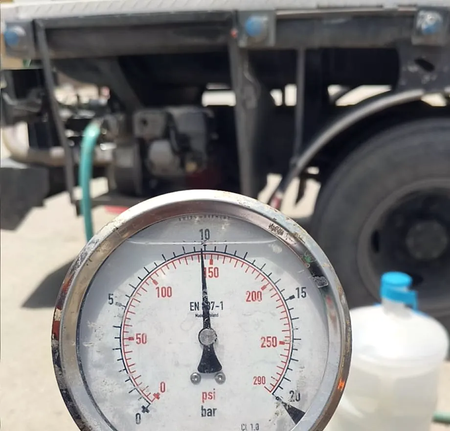 Hydrostatic pressure test
